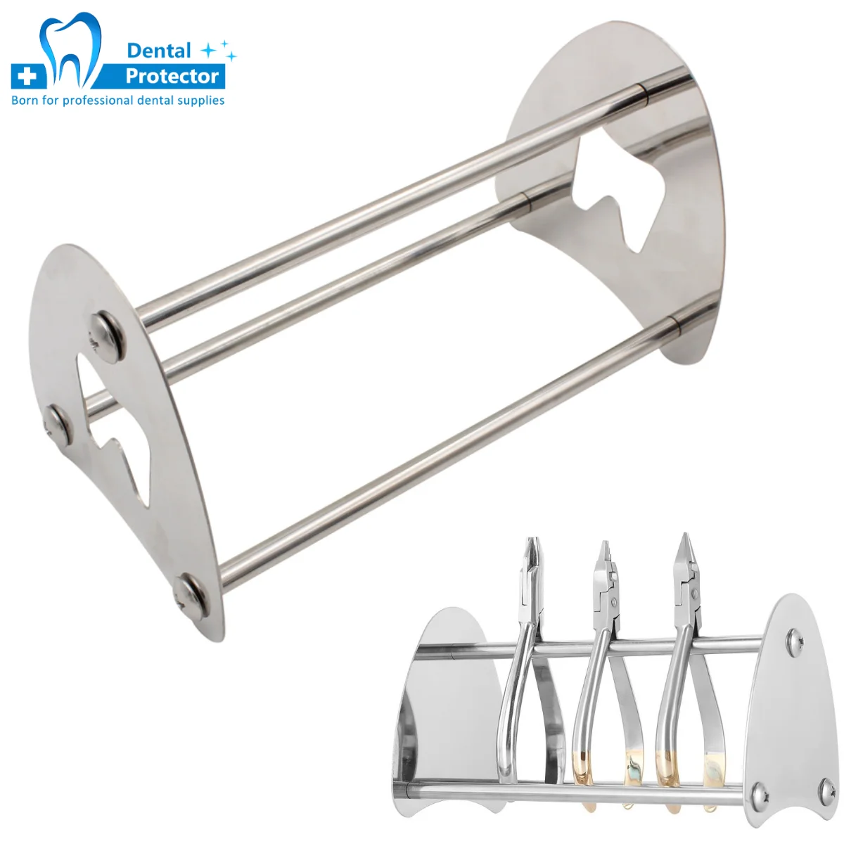 

Стоматологический держатель для инструментов из нержавеющей стали: ортодонтические щипцы, ножницы, щипцы для удаления зубов, стойка для хранения стоматологических инструментов