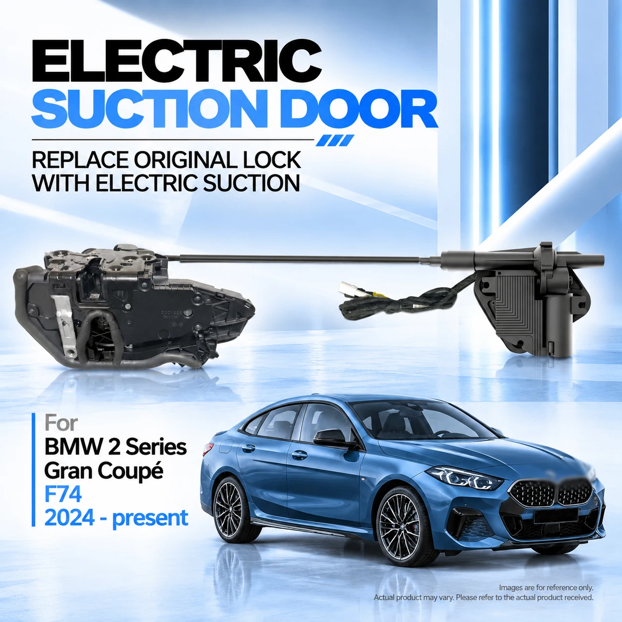 For BMW 2 Series Gran Coupé F74 2024-2027 Car Specific Electric Soft Close Door Lock Replacement Kit Auto Suction Door Upgrade