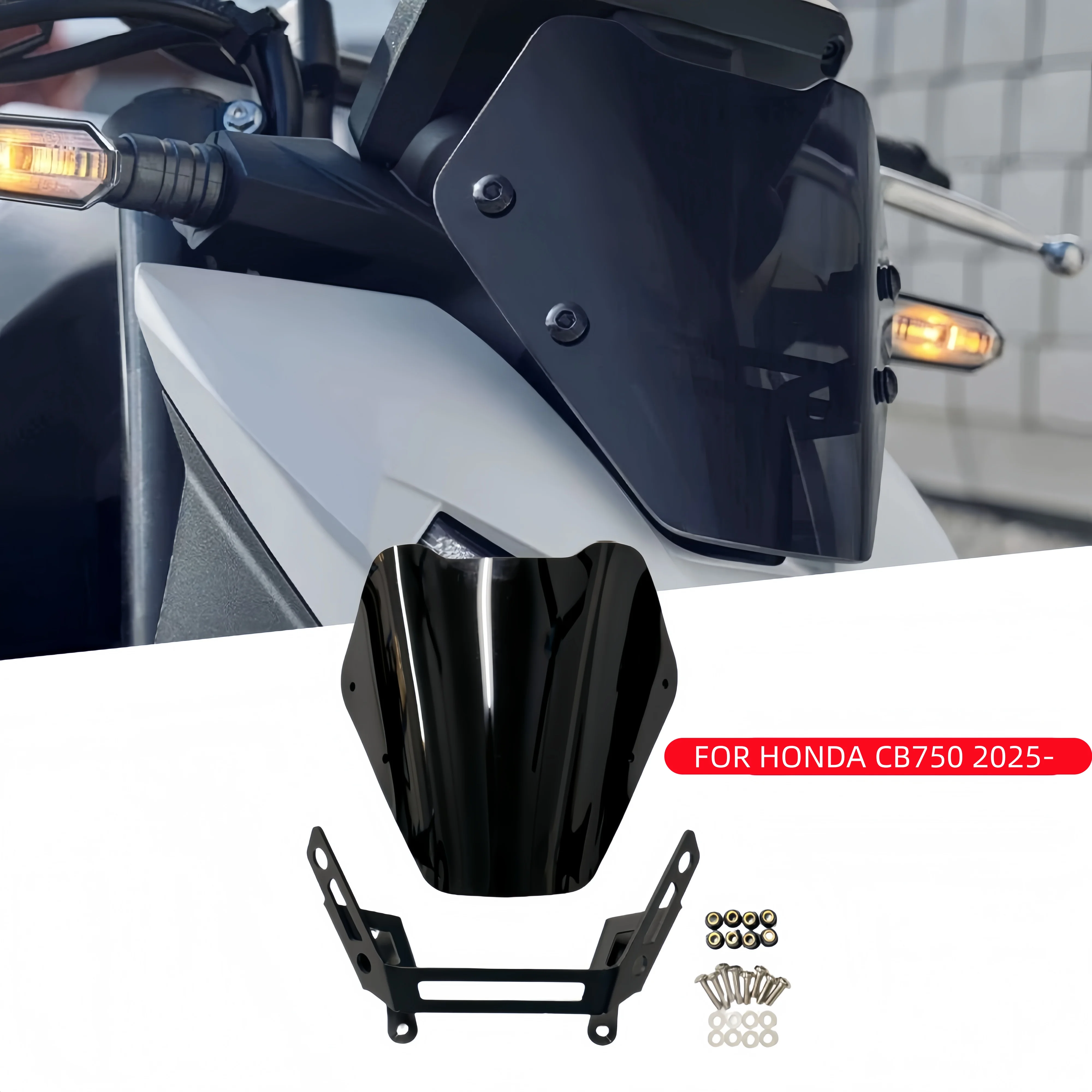 

For Honda CB750 Hornet CB 750 2025 2026 Motorcycle Accessories Windshield Front Wind Shield Deflectors Viser Visor Windscreen