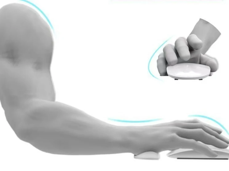 Soft Palm Support Silicone Wrist Rest Pad Ergonomic Movable Armrest For Desktop Office And Gaming Equipment