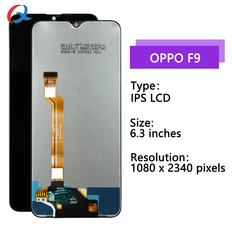 pantalla F9 Digitizer Assembly Mobile Phone lcds For OPPO F9 Lcd f9 pro display For OPPO F9 screen replacement