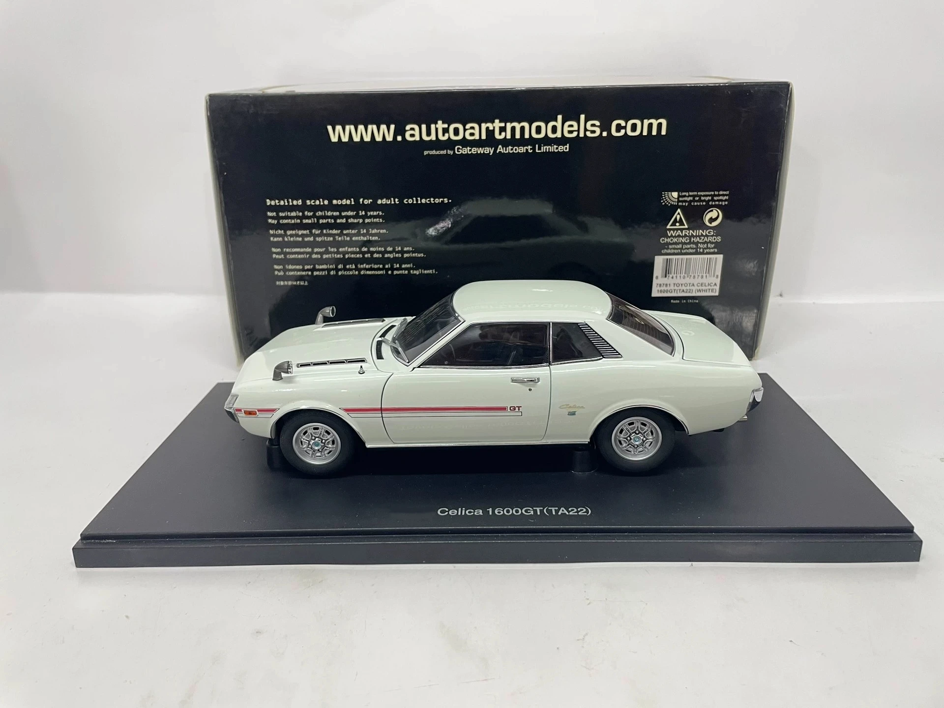 Autoart 1:18 Celica 1600GT TA22 White JDM Simulation Limited Edition All Open Alloy Metal Static Car Model Toy Gift