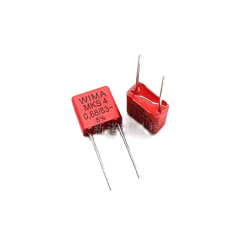 10PCS/German Weimar WIMA 684 63V 0.68UF 63V 680nF MKS4 Pin Distance 7.5 Film Capacitor