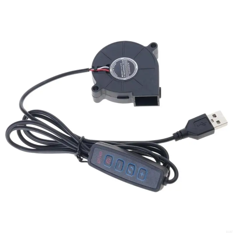 5015 Fan USB 5V Blower Cooling Fan 50x50x15mm Fan with Switch for 3D Printer Extruder Heat Sinks Repair Replacement 