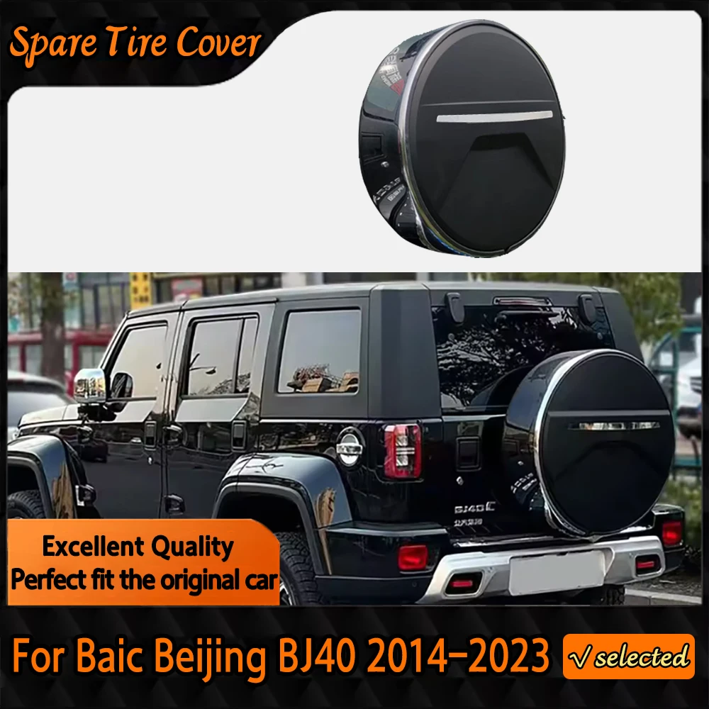 

ABS spare tire cover For Baic Beijing BJ40 2014 - 2023 Tire Protection Shell Upgrade Parts 265-65-R17/245-70-R17 Car Accessories