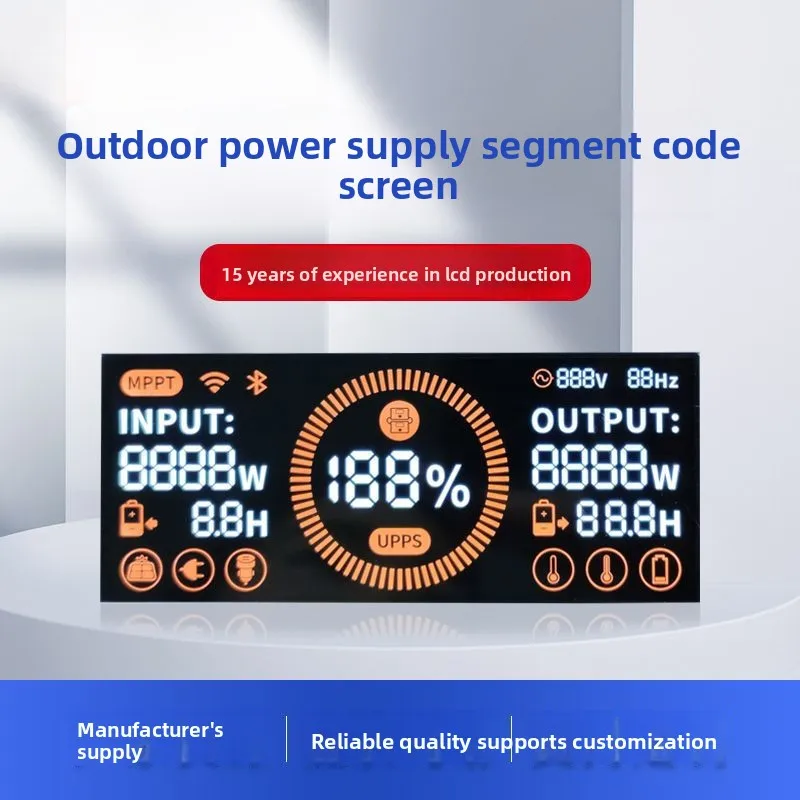 

Supplies Black Background White Text Field Code Screen VAModule Multicolor Home AppliancelcdColor Screen Segment LC