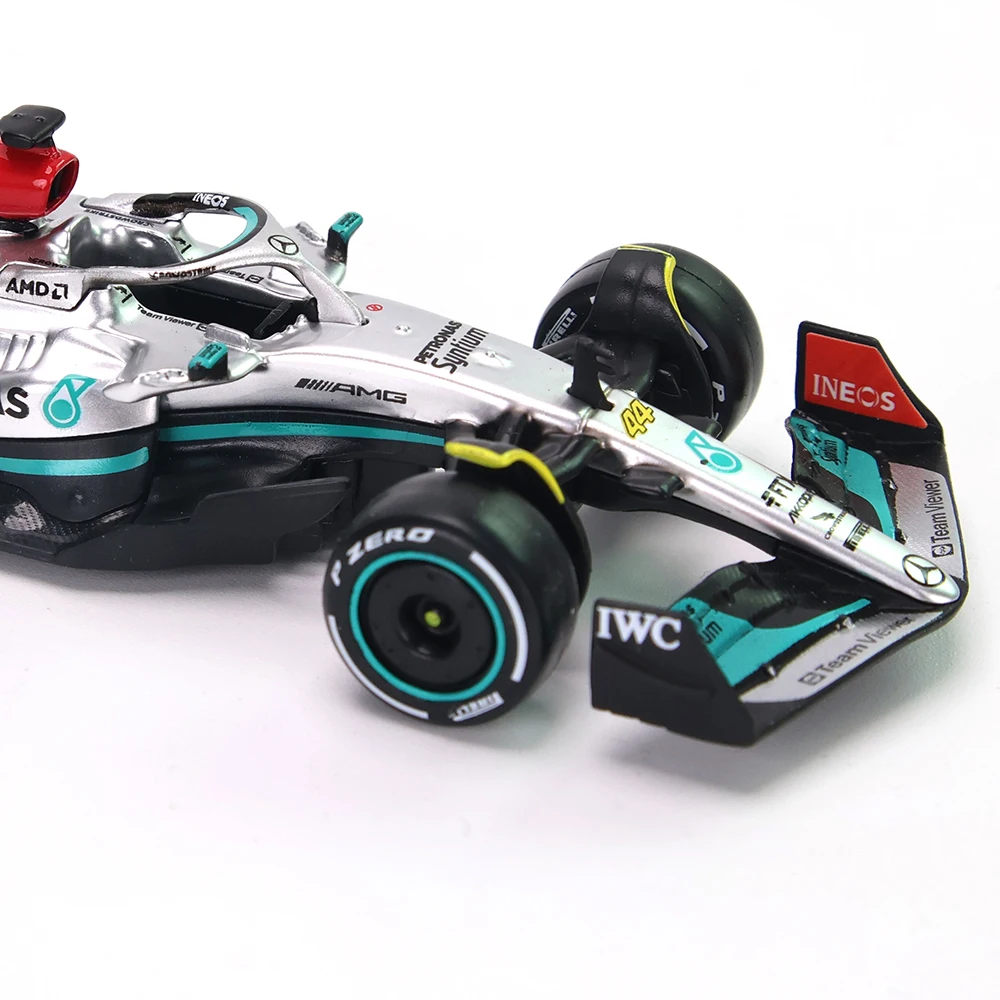 Bburago 1:43 2022 F1 Mercedes-AMG Team W13 #44 Hamilton #63 Russell Alloy Luxury Vehicle Diecast Cars Model Toy