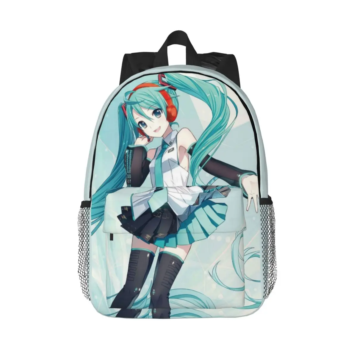 Hatsune Miku For Girls Boys Large Capacity Student Backpack Lightweight waterproof Backpack 15inch