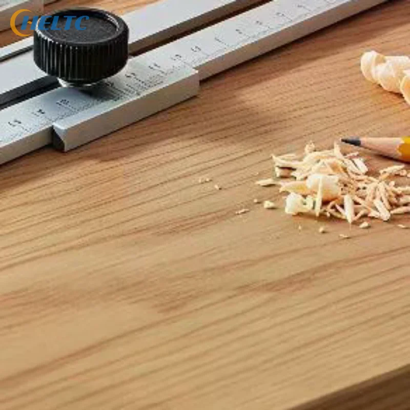 Durable Steel Marking Gauge 200-300mm Precise Sliding Parallel Ruler Line Marker for Home DIY Woodworking Repair Work