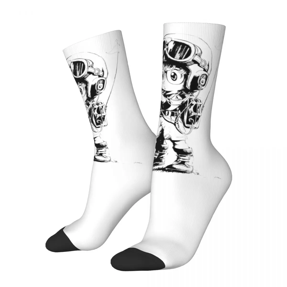 

Fashion Male Men Socks Casual Cute Arale Sock Dr Slump Anime High Quality Women's Sock Spring Summer Autumn Winter