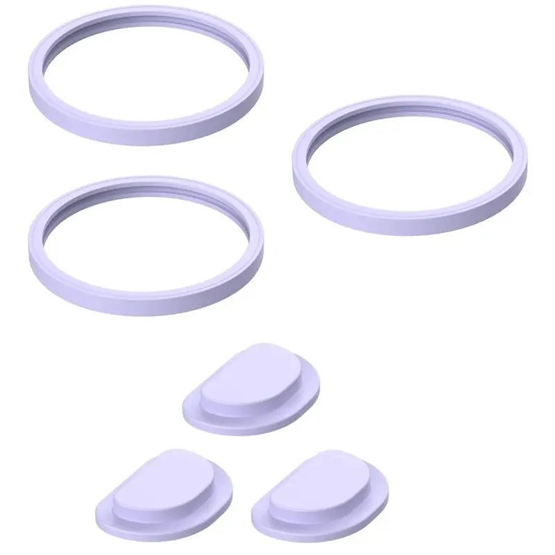 

B97A-6PCS Silicone Seal & Stopper Set For Ninja Blendboss 26Oz Tumbler 3 Leak-Proof Gaskets & 3 Spill-Proof Stoppers