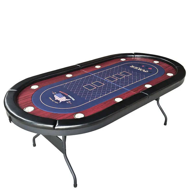 Poker table table Club entertainment gaming table Sample foldable poker
