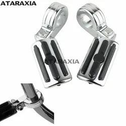 32mm/38mm Motorcycles Highway Crash Bar Foot pegs Rest Clamp Engine Guard Mount For Harley Sportster Honda Davidson Street Glide