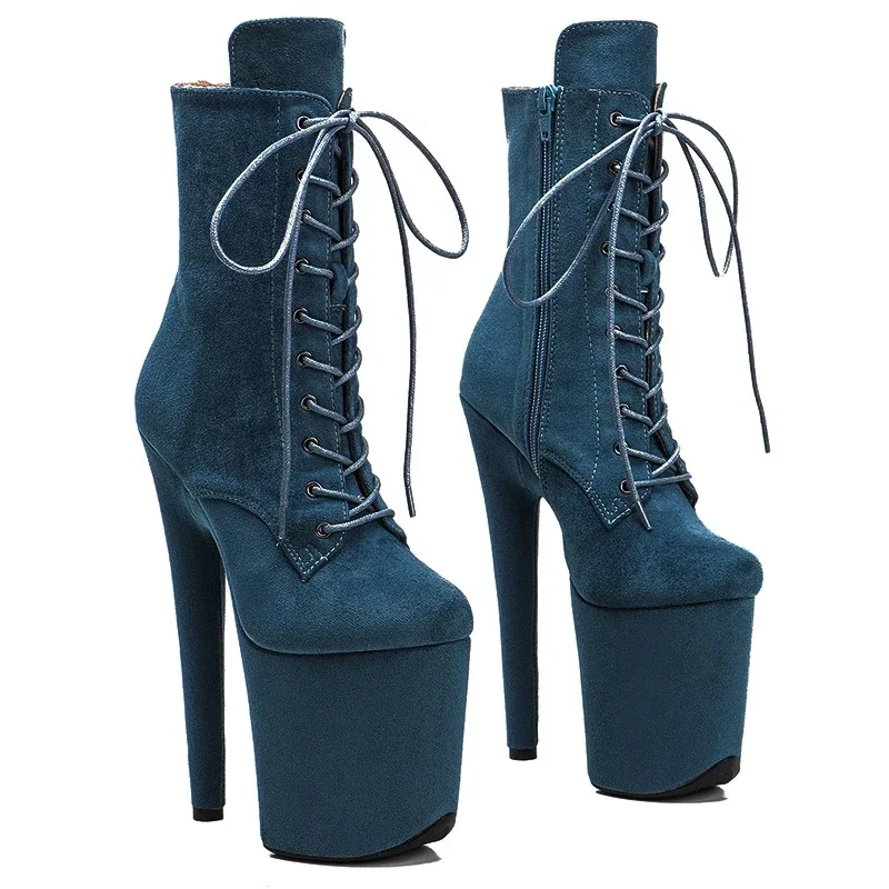 Leecabe  20CM/8Inch Ankle Boots Extreme High Heels Devious Shoe Fetish Heels  More Colors Sexy Exotic Pole Dance Booties