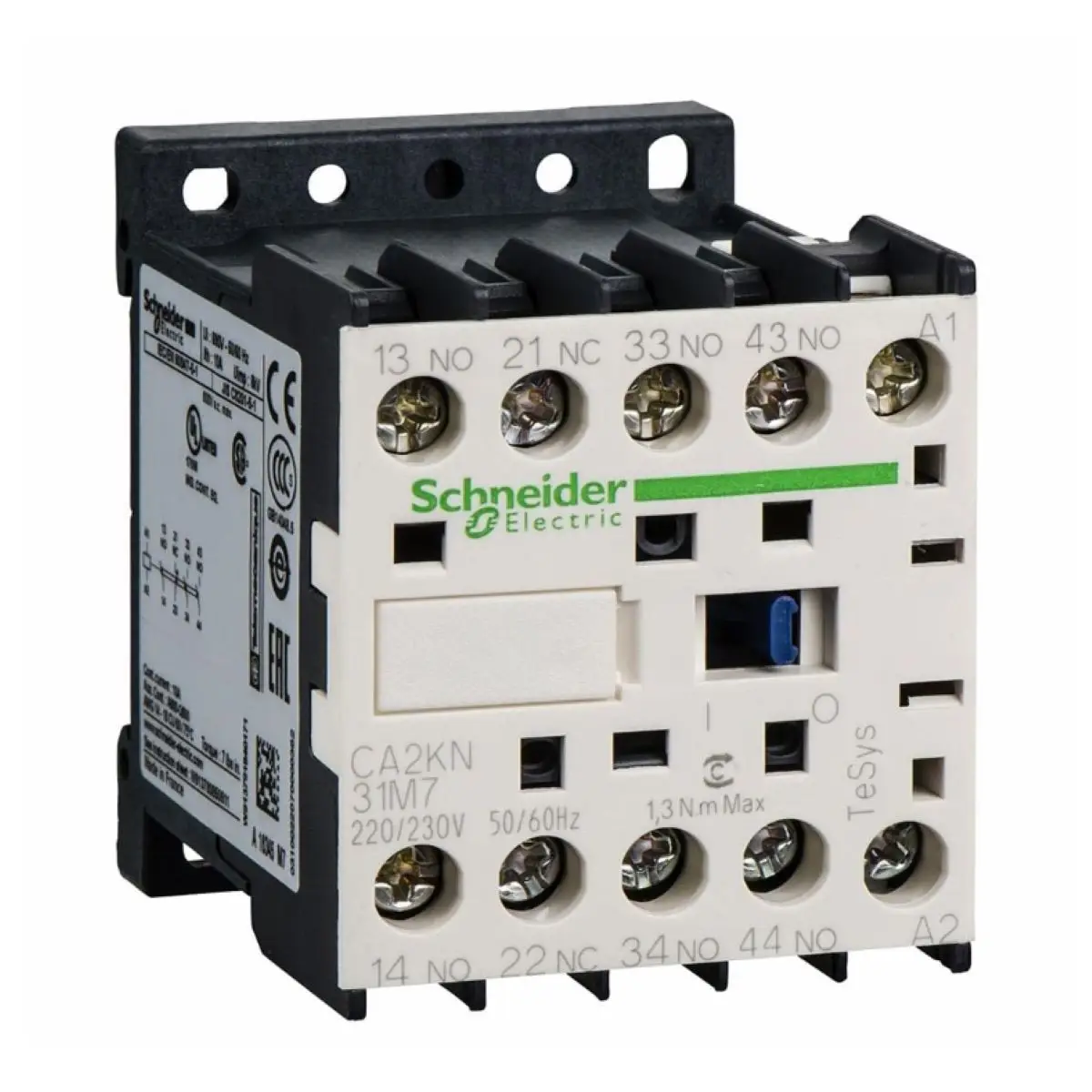 CA2KN31M72 is replaced by: CA2KN31M7 control relay,  4P(3NO+1NC), =690V, 220...230V AC coil