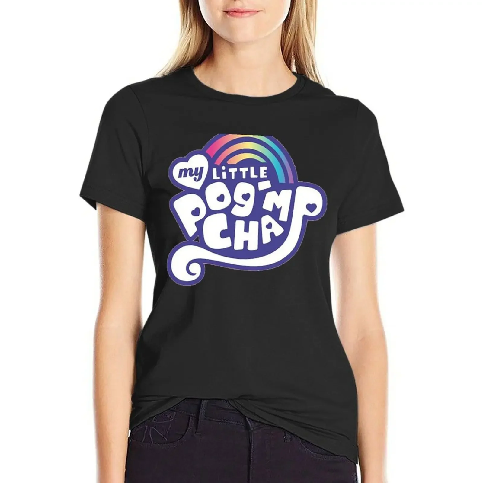 

MY LITTLE POGCHAMP T-Shirt new edition Female clothing shirts graphic tees t-shirt dress for Women graphic
