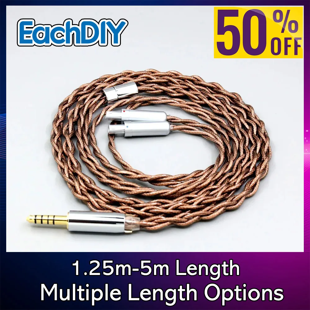 

24k Shield Gold 7n Pure 99% Silver Graphene Earphone Cable For Sennheiser HD800 HD800s HD820s HD820 Dharma D1000 8537