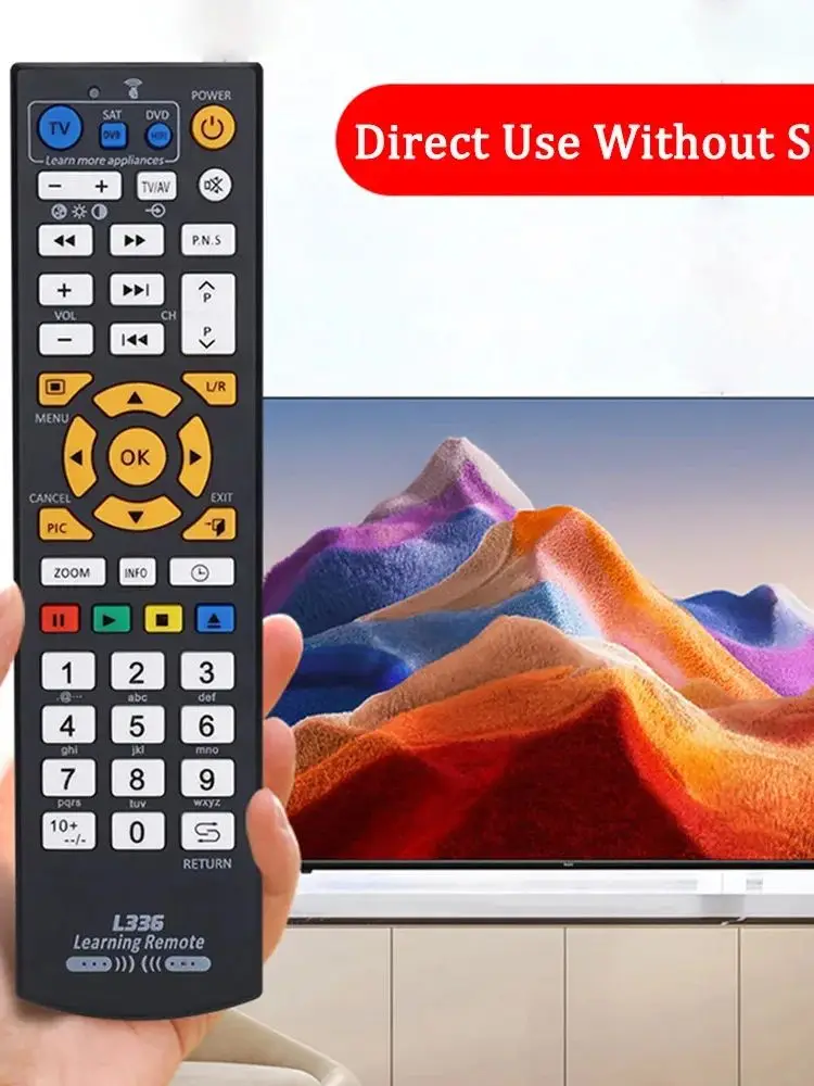 Pilot uniwersalny 42-przyciskowy Smart L336 z funkcją uczenia się IR do CBL DVD SAT STB DVB HIFI TV BOX VCR STR z funkcją nauki — zdjęcie produktu 7