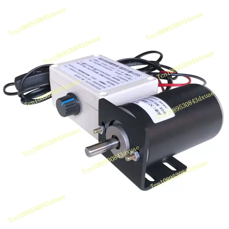 220V80W High Speed Micro Permanent Magnet DC Carbon Brush Ball Bearing Without Pole Speed Control Table Drilling Table Grinding