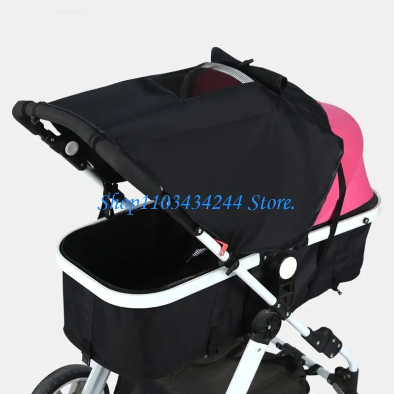 

Universal Baby Carriage Sun Canopies Shade With Quick Installation Design And Breathable Mesh Window