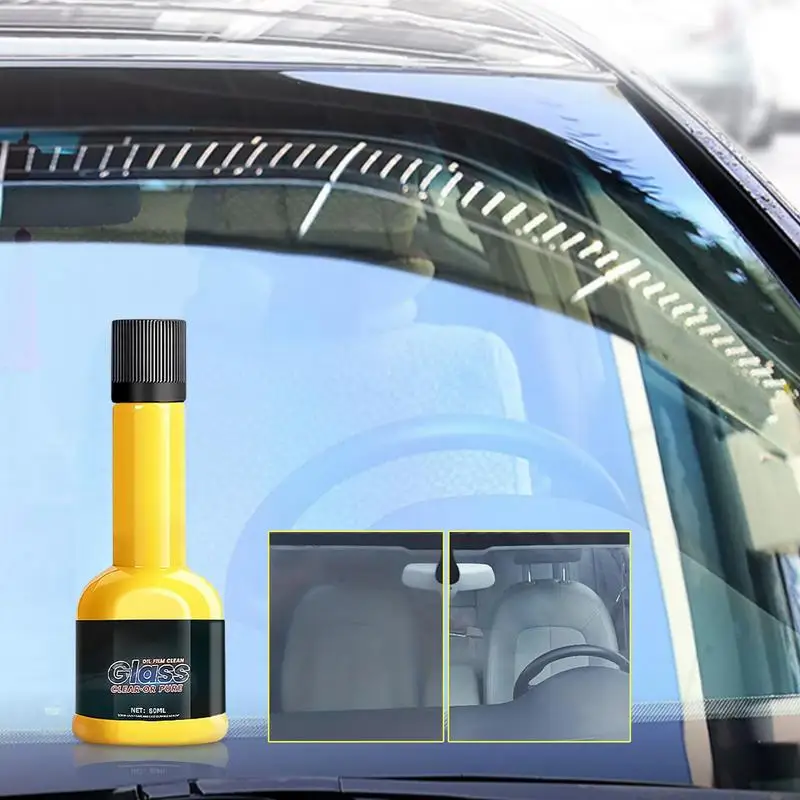 80ml Car Glass Oil Film Rainproof Anti-fog Glass Film Coating Agent Film Remover For Auto Windshield Detailing