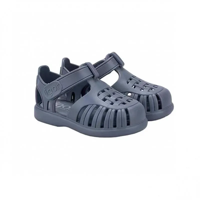 Sandalo romano estivo per bambini dal Design classico moda Casual bambini ragazzi e ragazze sandali da spiaggia tinta unita scarpe da bambino