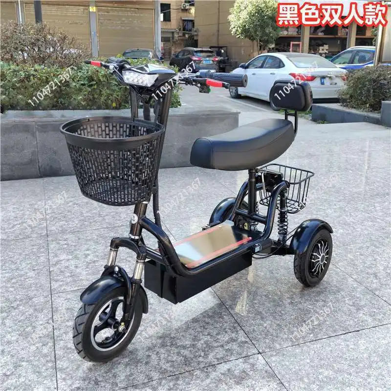 Dual Motor Folding Mobility Scooter For Seniors Travel 3 Wheels Foldable 700W  Parents Child Electric Scooter Double Brakes