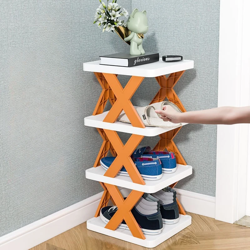 CreativeShoe Rack,Home Dormitory Economical and Space-saving Storage Plastic Multi-layer Shelf,Small Shoe Cabinet