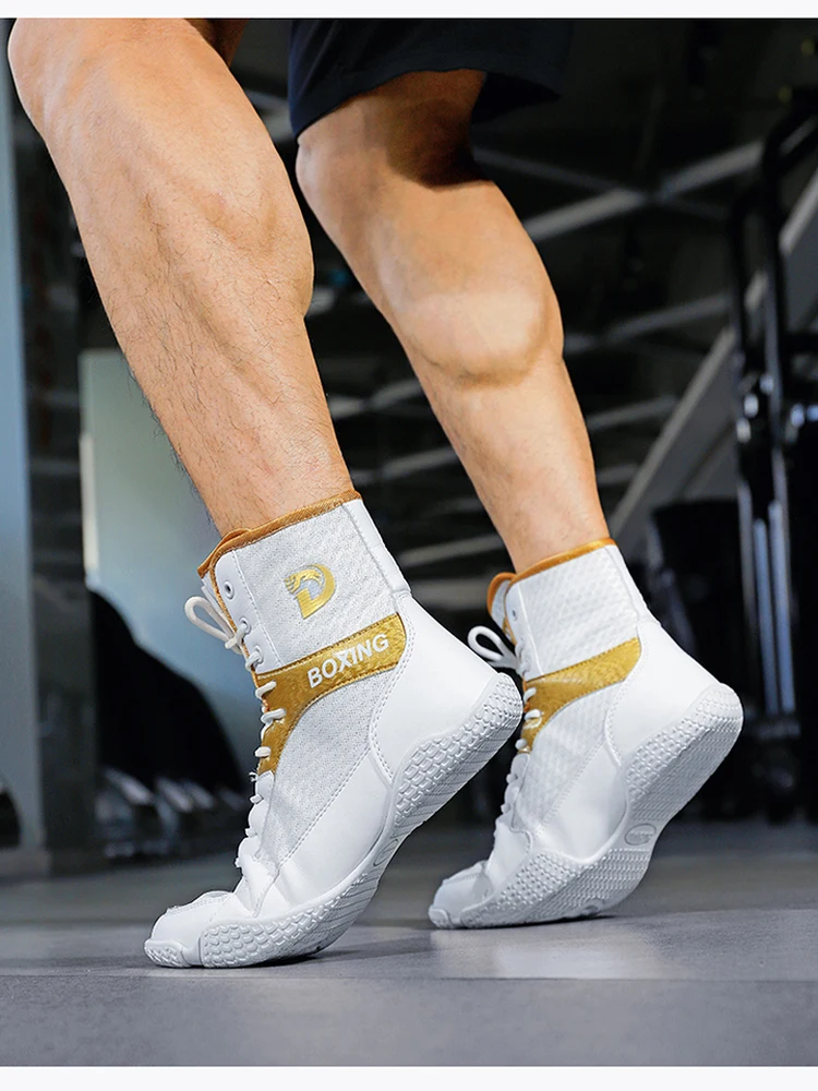 

2025 New Wrestling Shoes Boxing Shoes Unisex Breathable Wrestling Shoes Combat Shoes Anti-Slip Wrestling Trainers
