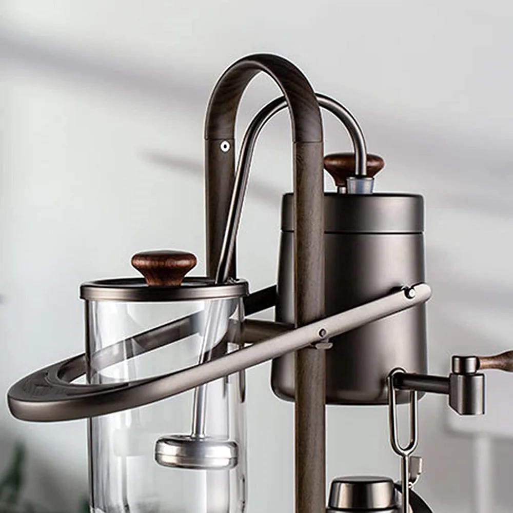 Inventory Belgian luxury royal balanced siphon coffee machine removable water tank low noise