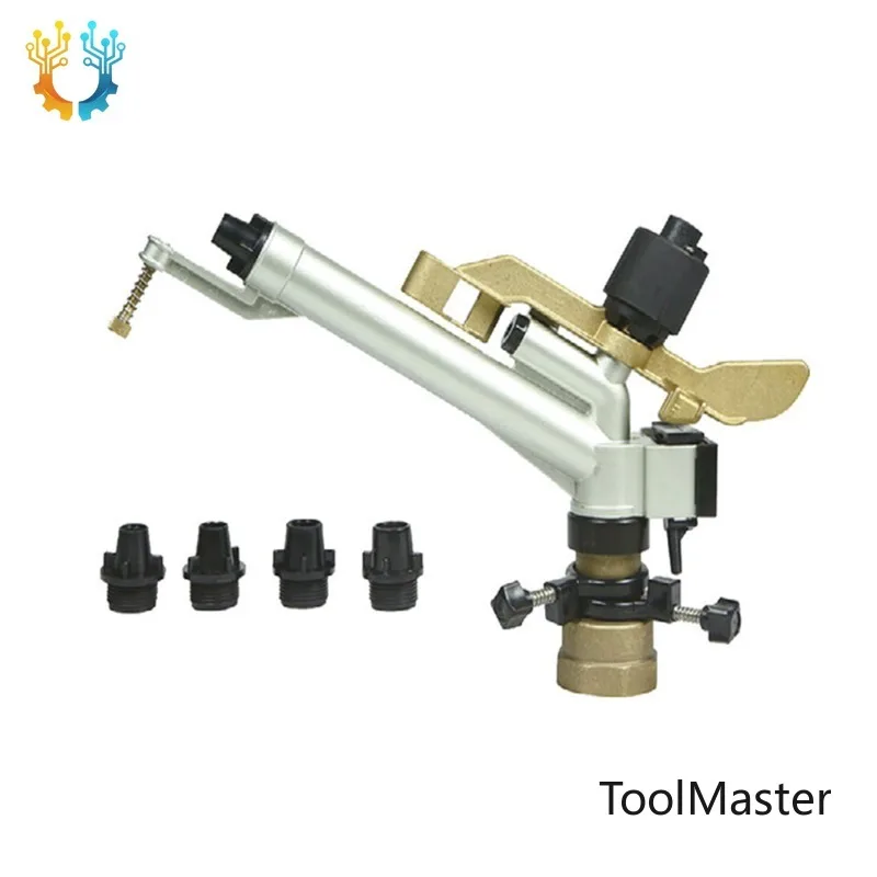 

【2026】Dayu Horizontal Rocker Spray Gun DY30 Metal High Durability 360-degree Automatic Rotary Agricultural Irrigation Fitting
