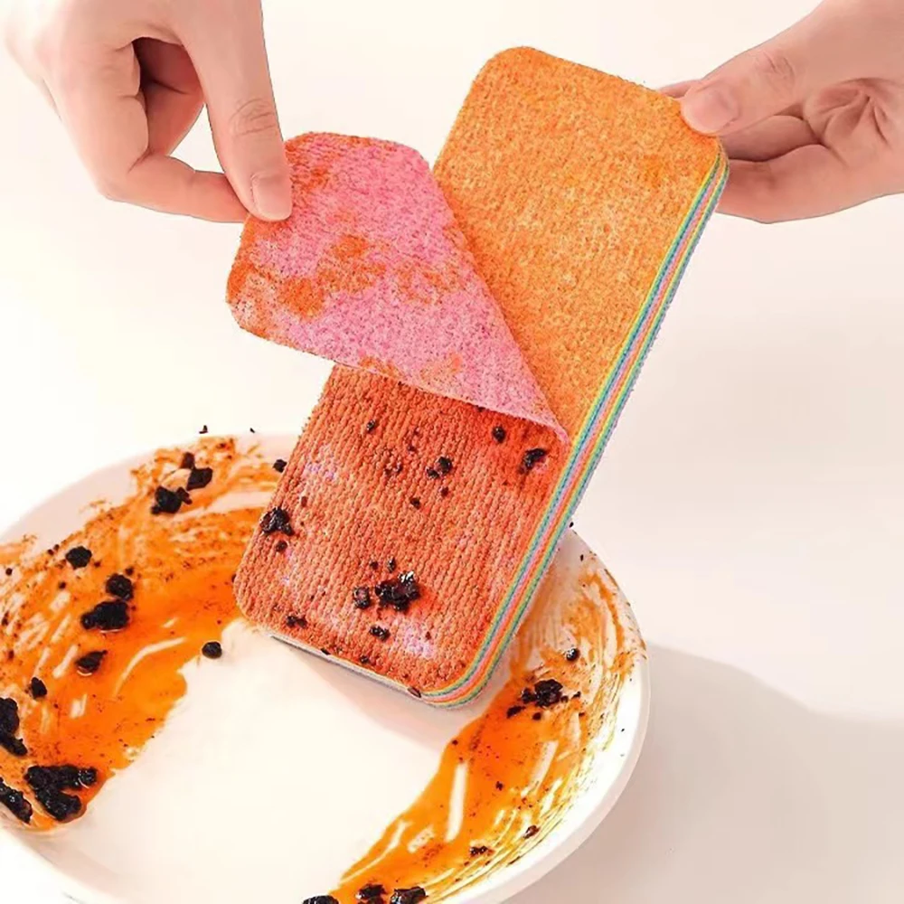 

Tearable multi-layer cloth, easy to clean and remove oil stains. Thousand layer cloth, absorbent dishwashing cloth