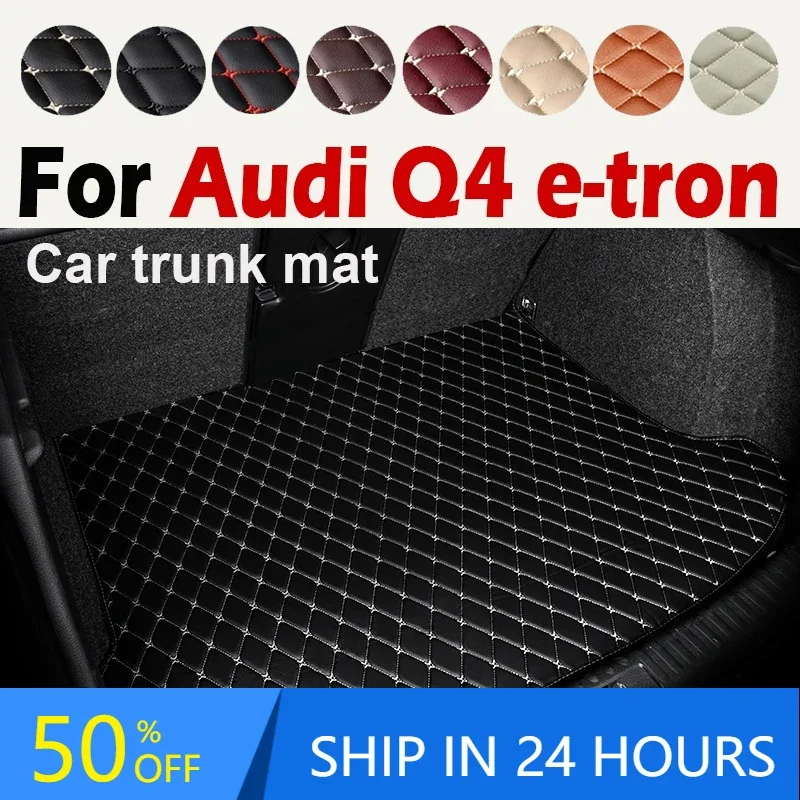 Car Trunk Mat For Audi Q4 e-tron 2022 2023 Custom Car Accessories Auto Interior Decoration