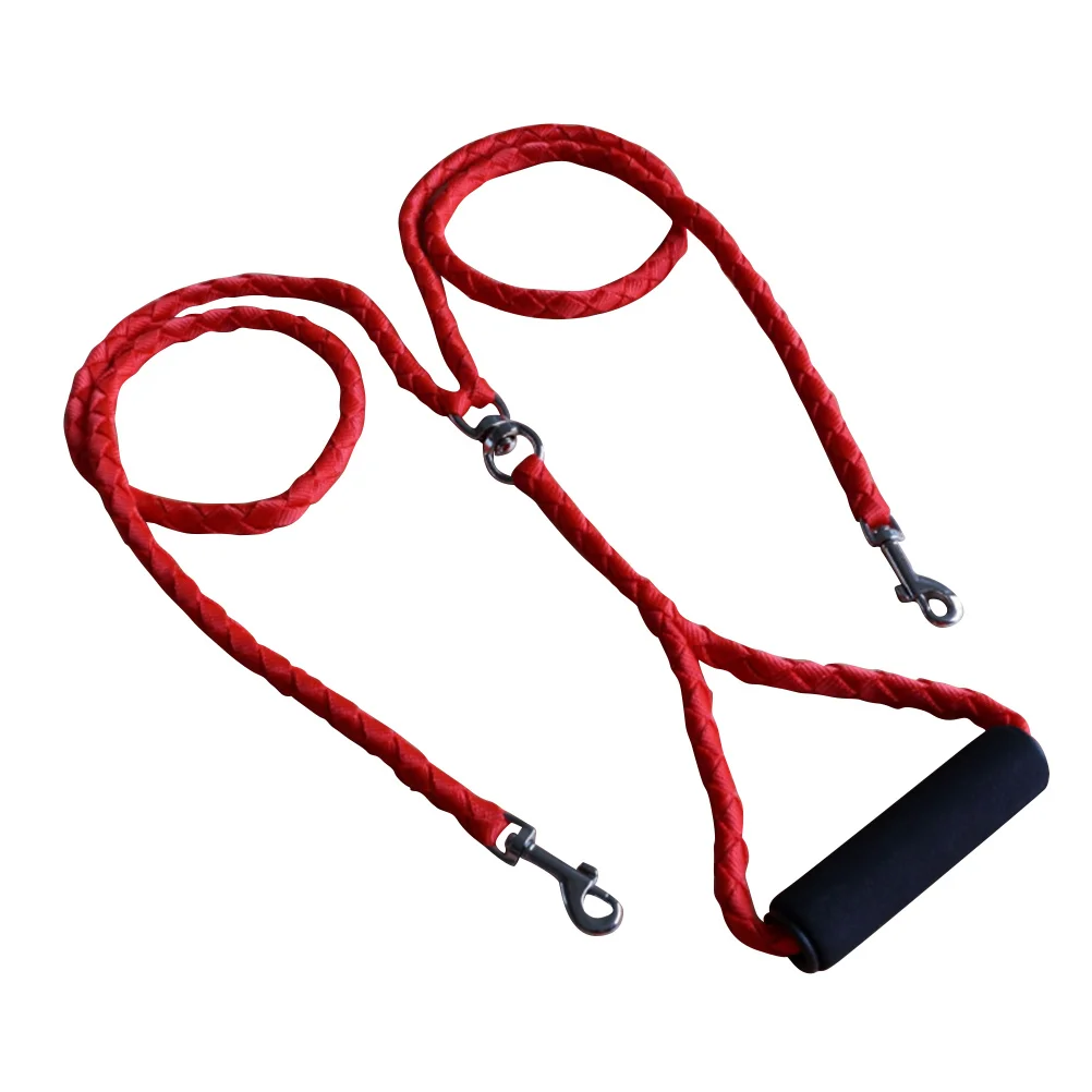 

Handheld For Two Dual Dog Medium Dogs Durable Heavy Duty Clasp Comfortable Grip Dual Dog Lead
