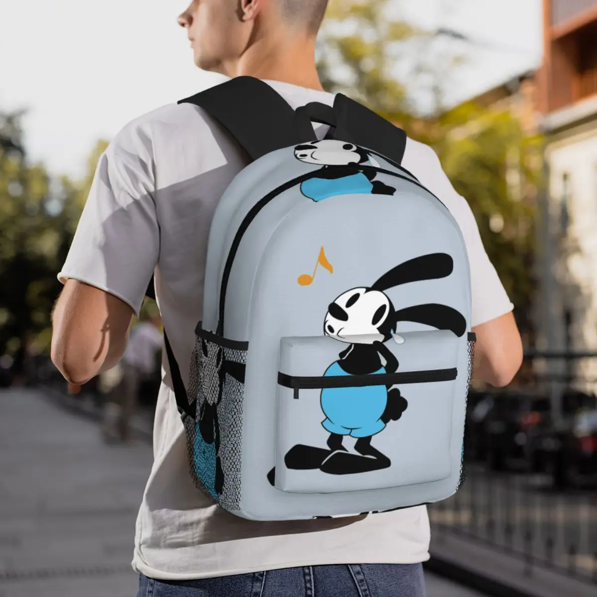 Nervous Oswald Backpack Daypack Large Capacity Kids BookBag School Bag Shoulder Bags for Men Women