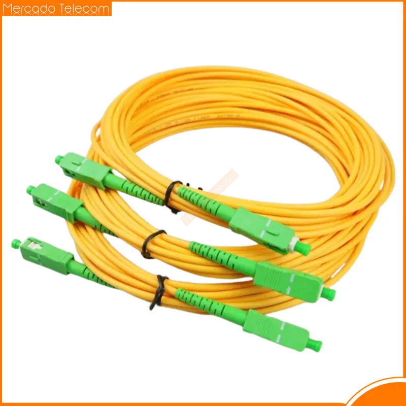 

50 PCS 1M Whole Sale SC/APC UPC Single Mode G652D Simplex 3.0mm Or 2.0mm Fiber Optic Patch Cord