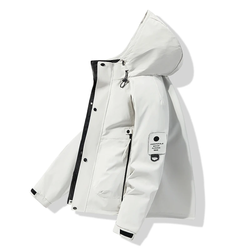 Wasserdichte Arbeitsjacken mit Kapuze für Männer und Frauen, winddichte Camping-Windjacke, Angel- und Trekkingjacke, Herbst-Frühlings-Sport-Regenjacke