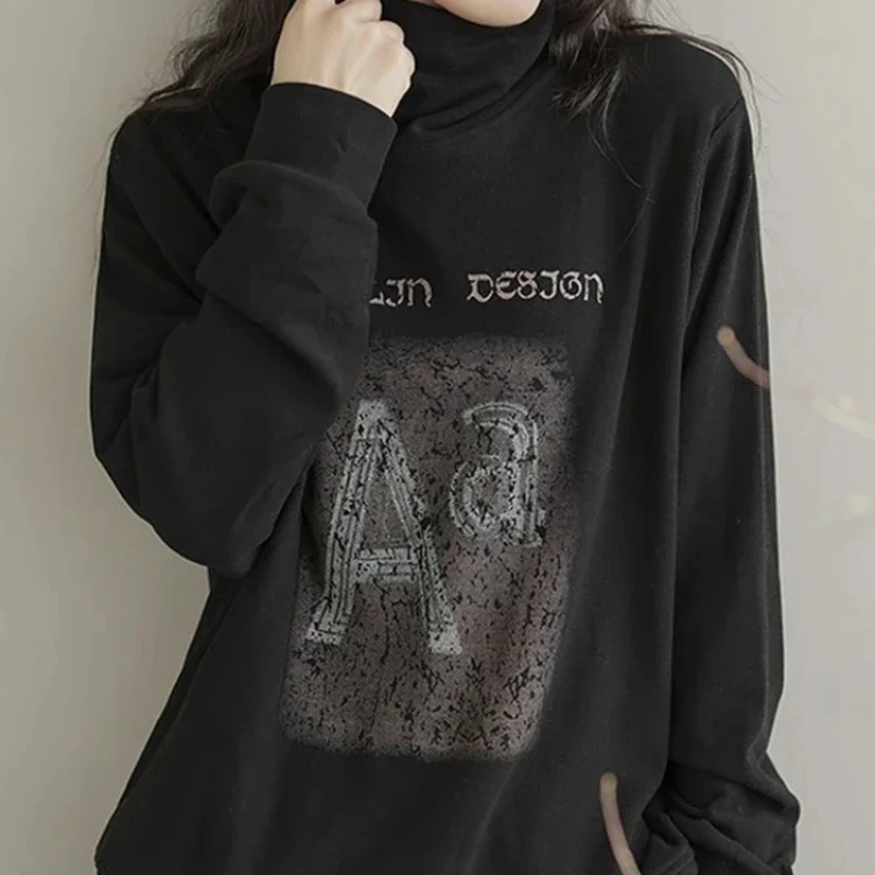 

Casual Loose Female Top New In Women's Sweatshirts Baggy Y 2k Vintage Pullovers Dropshiping Harajuku Fashion 2000s Long Sleeve E