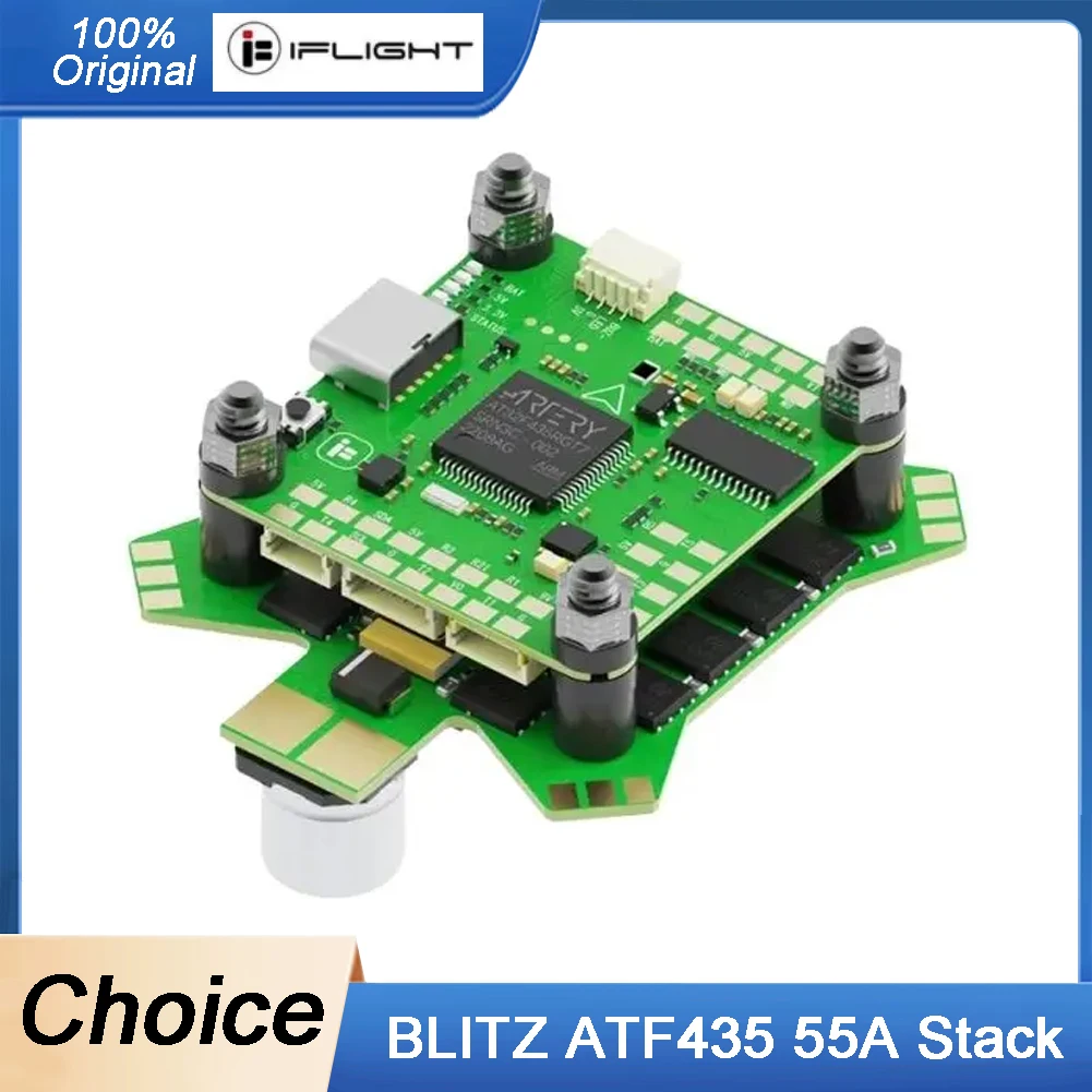 

iFlight BLITZ ATF435 55A Stack BLITZ ATF435 Flight Controller with BLITZ E55S 4-IN-1 2-6S ESC for RC FPV Freestyle Racing Drone
