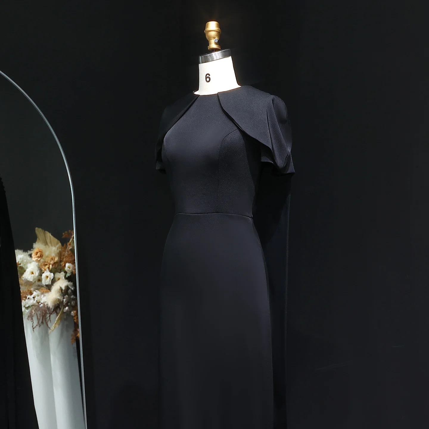 Sharon Said Saudi-Arabien Elegantes Rosa Burgunderrotes Schwarzes Meerjungfrauen-Abendkleid für 2026 Dubai Party Hochzeitskleider SF033 Maßanfertigung – Detail 14