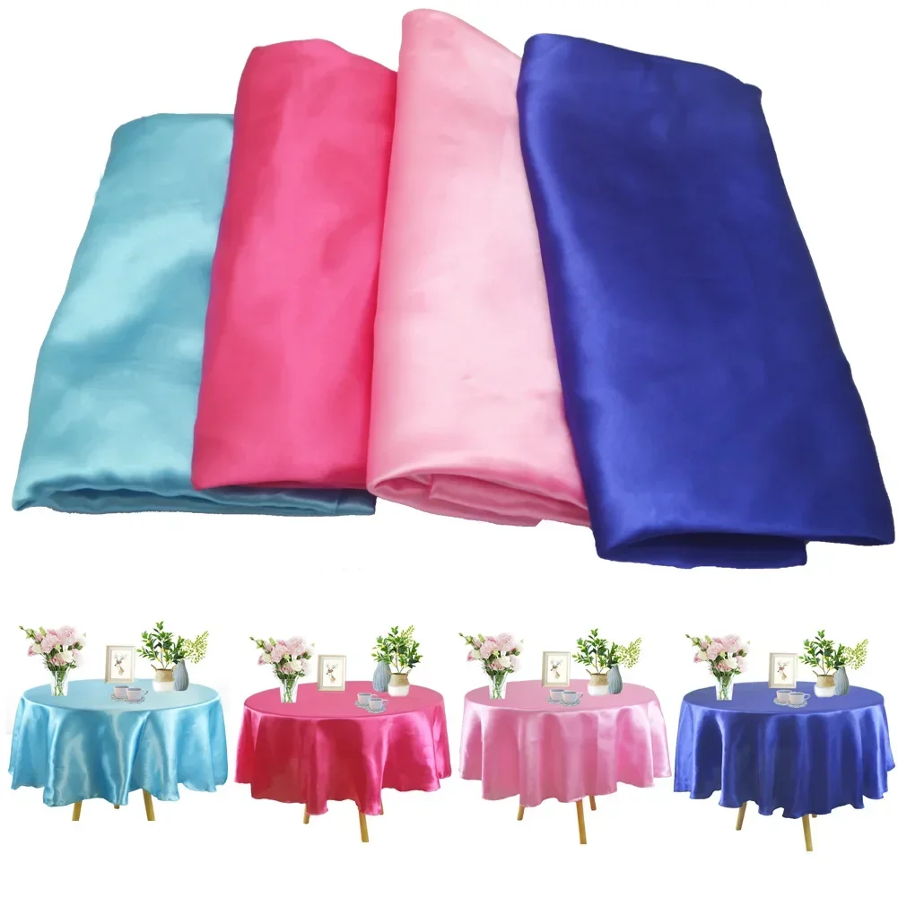 Satin Tablecloth Home Table cover Christmas Party Table Cover Wedding Banquet Toalha De Mesa  Birthday Christmas Tischdecke
