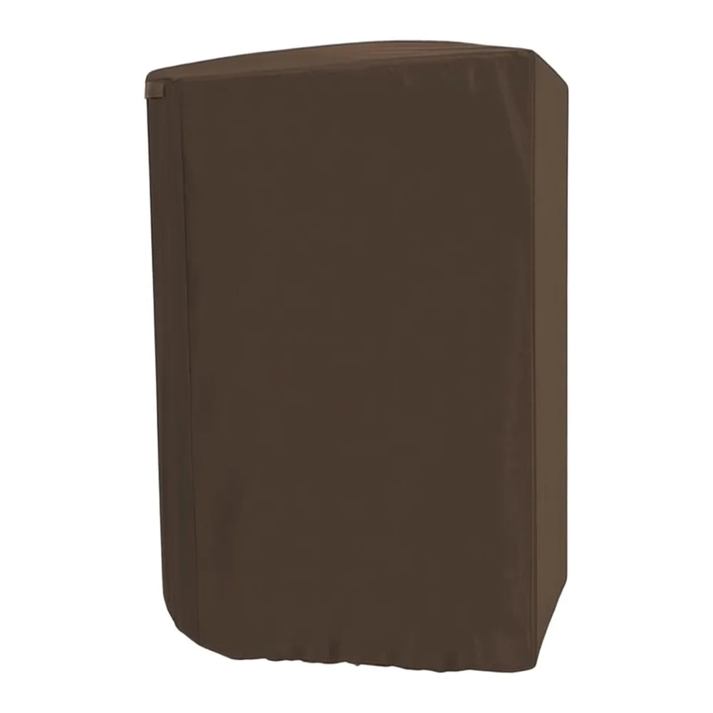 Weatherproof Popcorn Cart Cover 420D Oxford Cloth Machine Protector With Adjustable Cord For Outdoor Indoor Use Brown