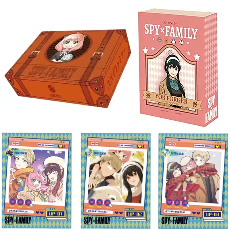 

Оригинальные коллекционные карты Spy X Family лимитированной серии, коллаборация с Sanrio, карты с резьбой по дереву, аниме-атрибутика, праздничные подарки