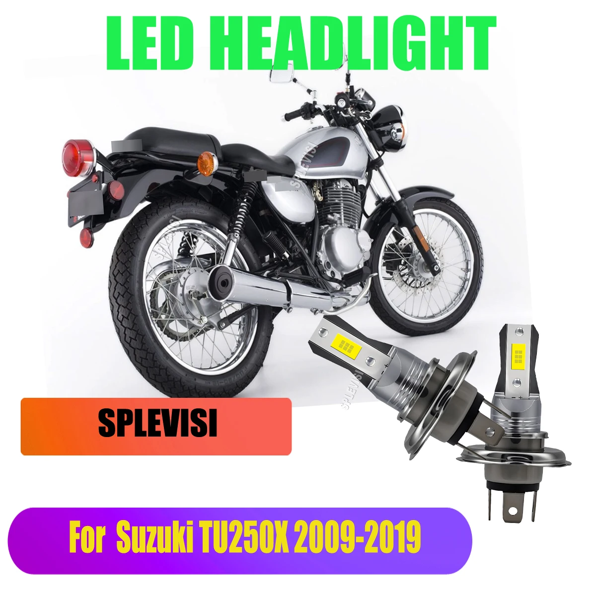 

H4 Headlight Bulb 12V 45W - 4500LM Bright White Light For Suzuki TU250X 2009 2010 2011 2012 2013 2014 2015 2016 2017 2018 2019