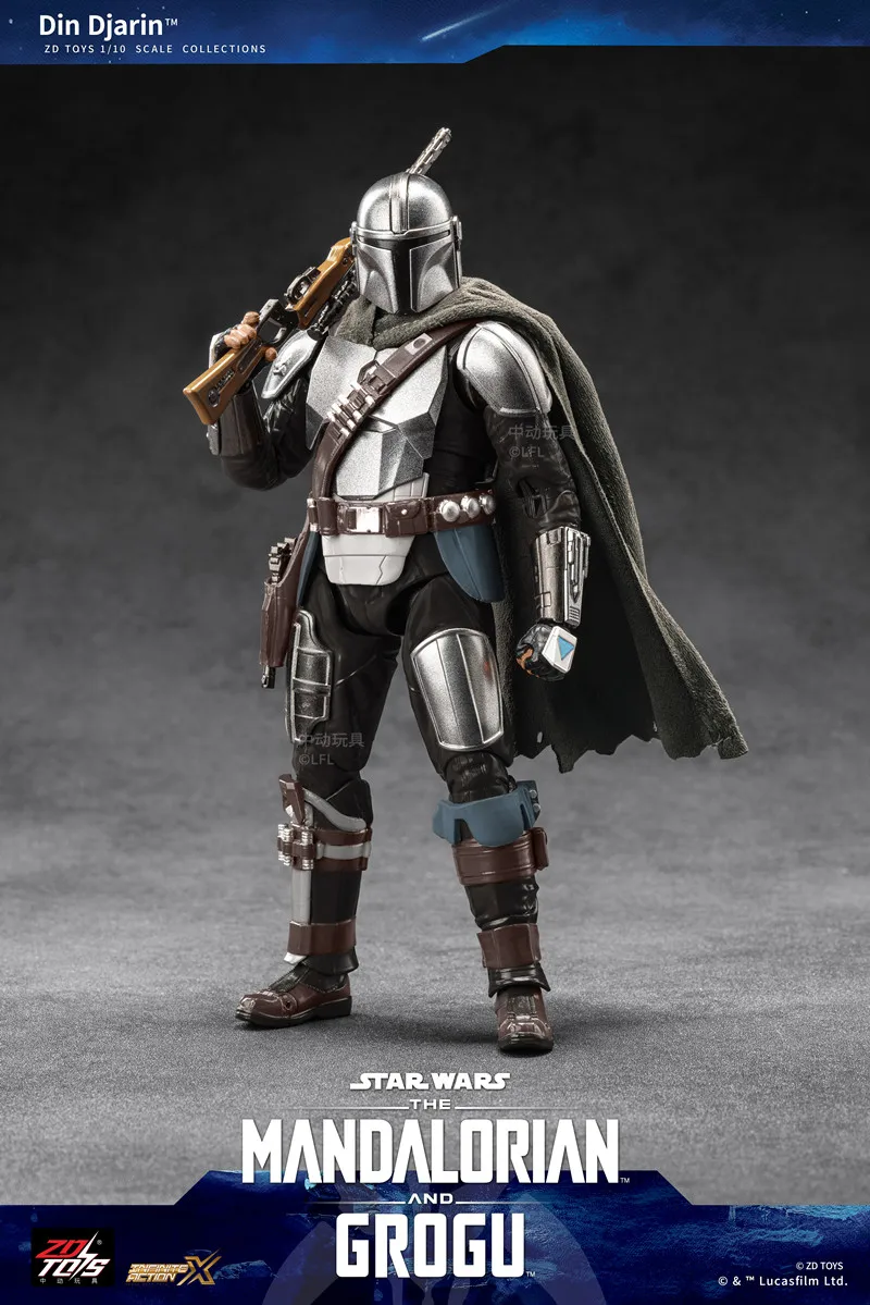 ZD Toys 1:10 Star Wars: The Mandalorian & Grogu Figure Darth Vader Luke Skywalker Stormtrooper Grogu Mandalorians Action Figures view 2