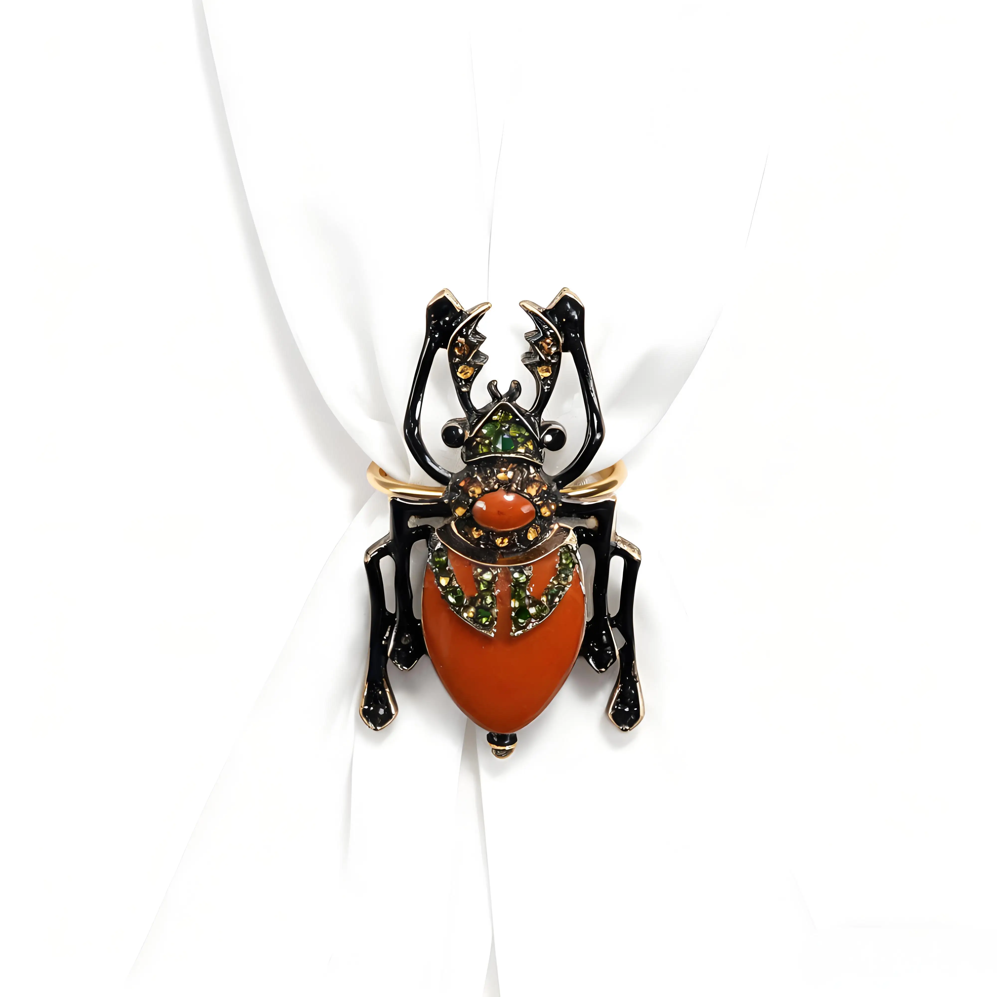 エレガントな女性の動物昆虫スカーフバックルコサージュヒジャブブローチピンジュエリーファッションアクセサリーバックル衣類