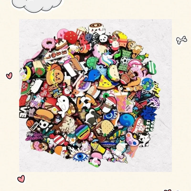 

9-200PCS Cartoon Shoe Charms for Clogs Bubble Slides Sandals PVC Shoe Decorations Accessories For Teens Cartoon Shoe Accessories