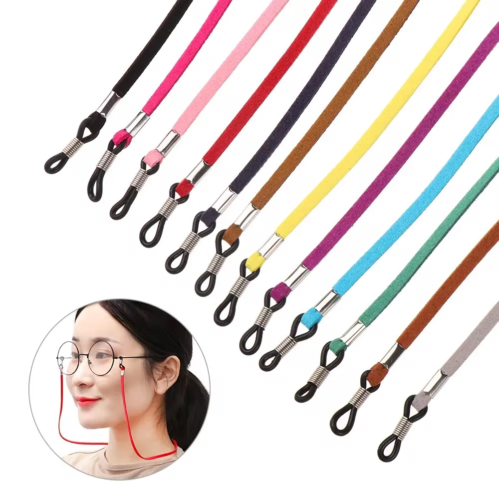 

1PC Fashion New Design High Elasticity Sunglasses Lanyard Leather Strap Glasses Chain Cord Reading Glasses Strap Decoration