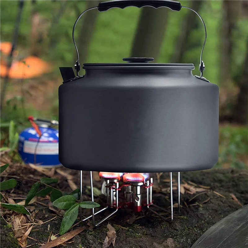 

A64T-2X Camping Kettle 2.0L Open Campfire Coffee Tea Pot Fast Heating Outdoor Gear Great For Boiling Water Ultralight