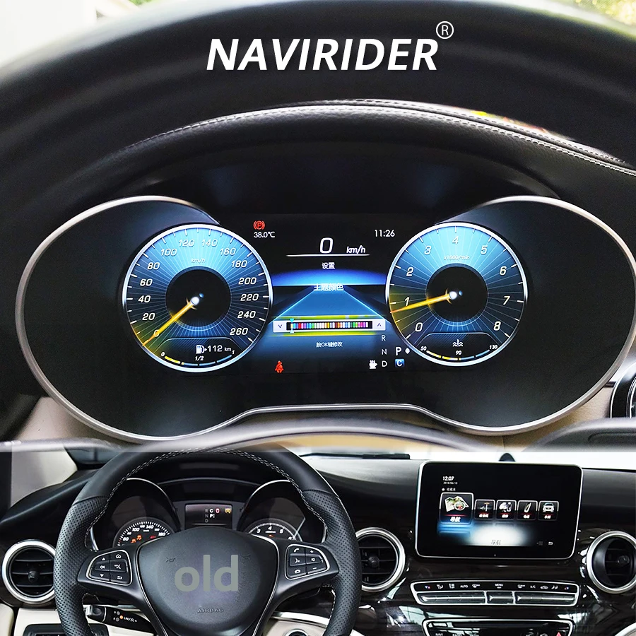 

12.3Inch For Mercedes Benz V Class W447 2016 - 2019 LCD Digital Instrument Cluster Speedometer Upgrade Smart Dashboard